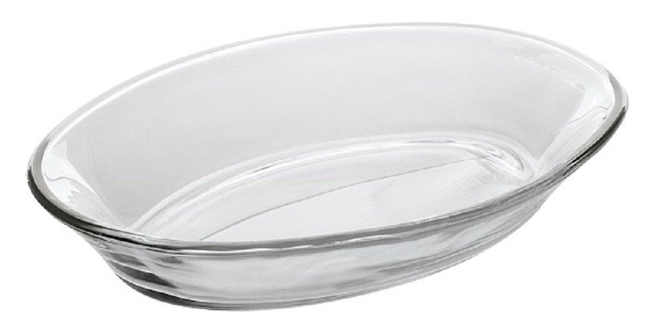 Marinex Astral Oval Glass Individual Server, 12-Ounce, Clear