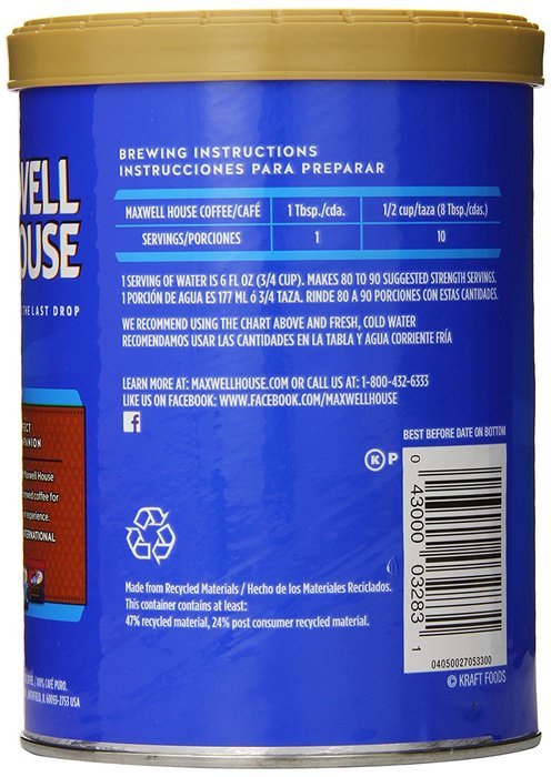 Maxwell House Ground Coffee, Original Roast, 11.5 Ounce N7