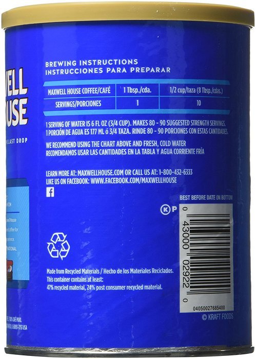 Maxwell House Ground Coffee, Original Roast, 11.5 Ounce N10