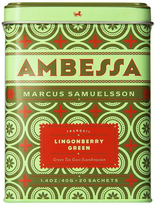 Harney & Sons Ambessa Lingonberry Green Tea, 20 Tea Sachets