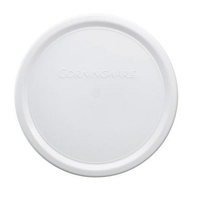 Corningware 24 Oz Round French White Casserole Bundle: Round Casserole with Plastic Lid N2