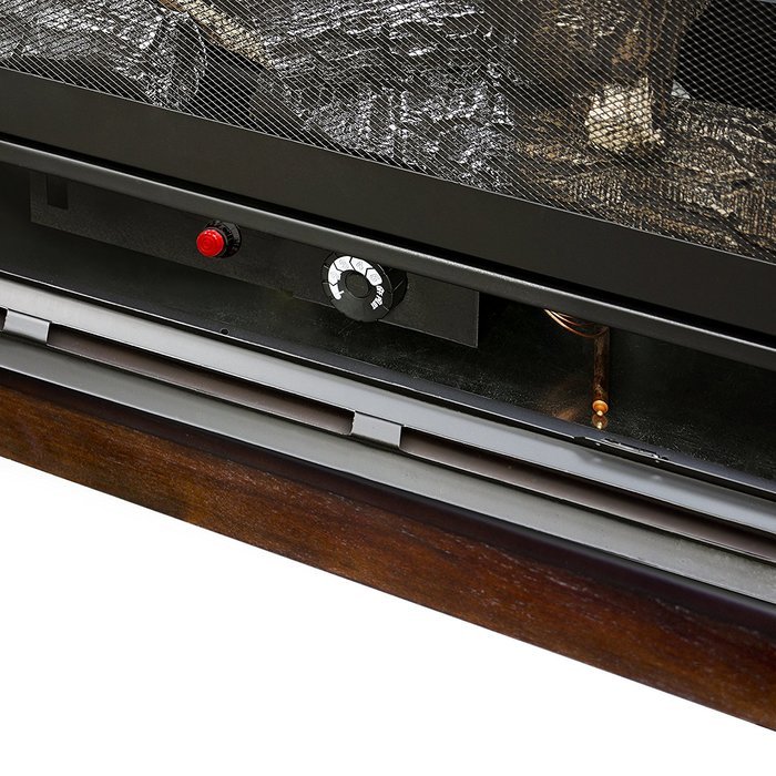 Pleasant Hearth Convertible Vent-Free Dual Fuel Fireplace, 42-Inch, Tobacco N2