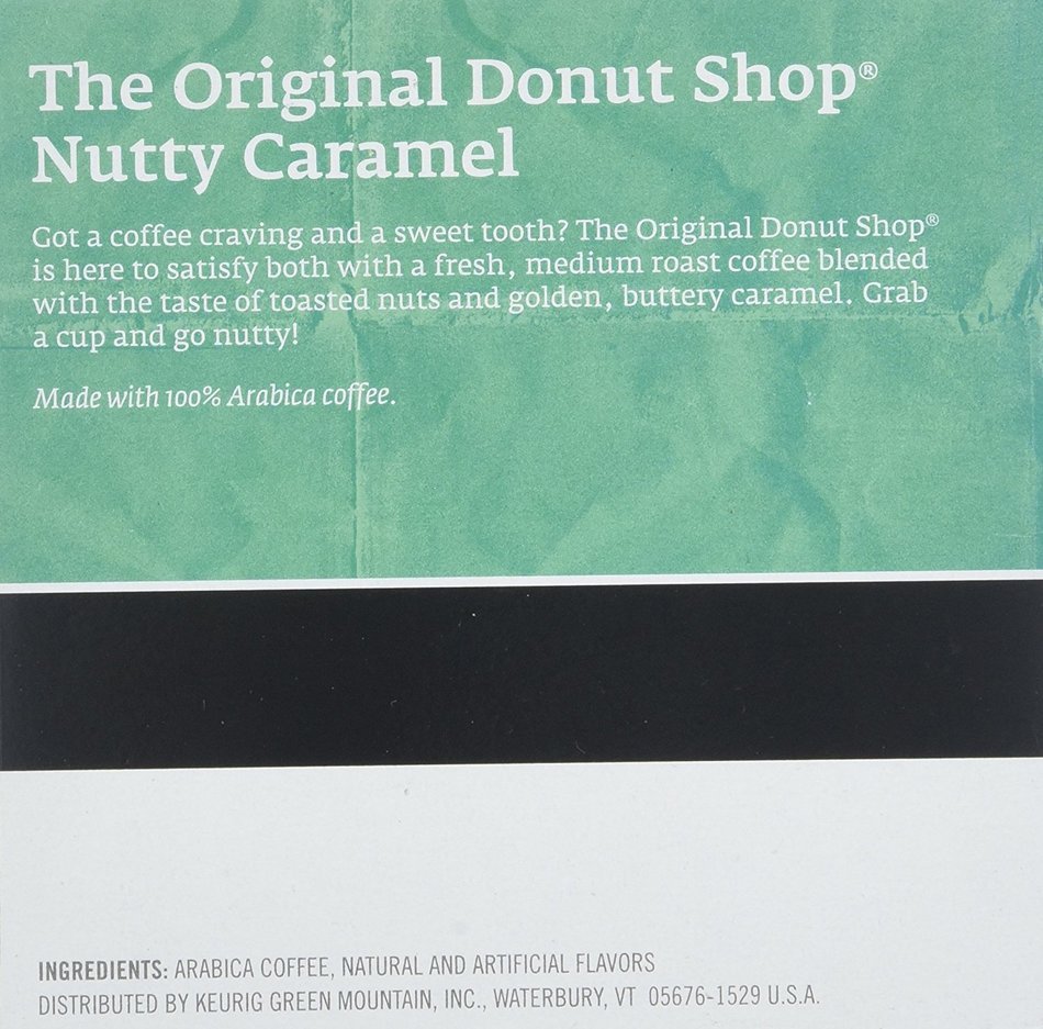 The Original Donut Shop Coffee Nutty Caramel 12 Count K-Cups N6