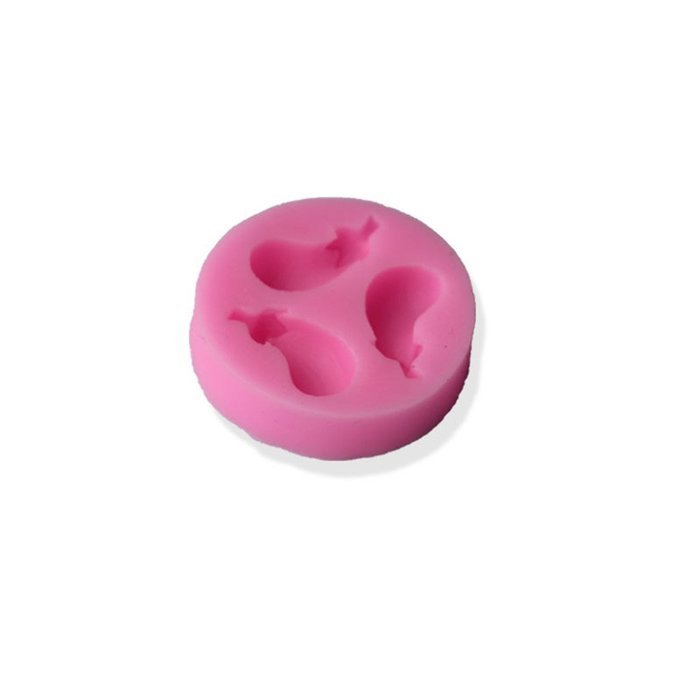 SHINA Vegetables Eggplant Fondant Mold Silicone Sugar Craft Cake Decorating N4