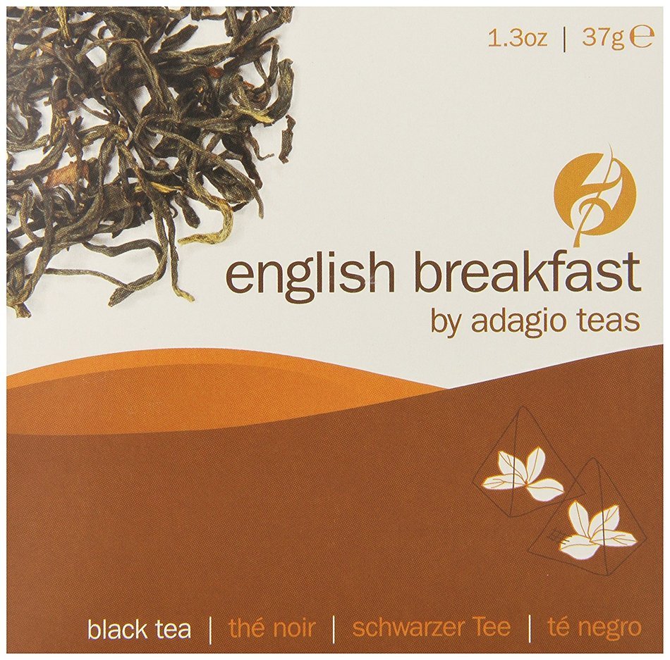 Adagio Teas Gourmet Tea Bags, English Breakfast, 15 Count N2