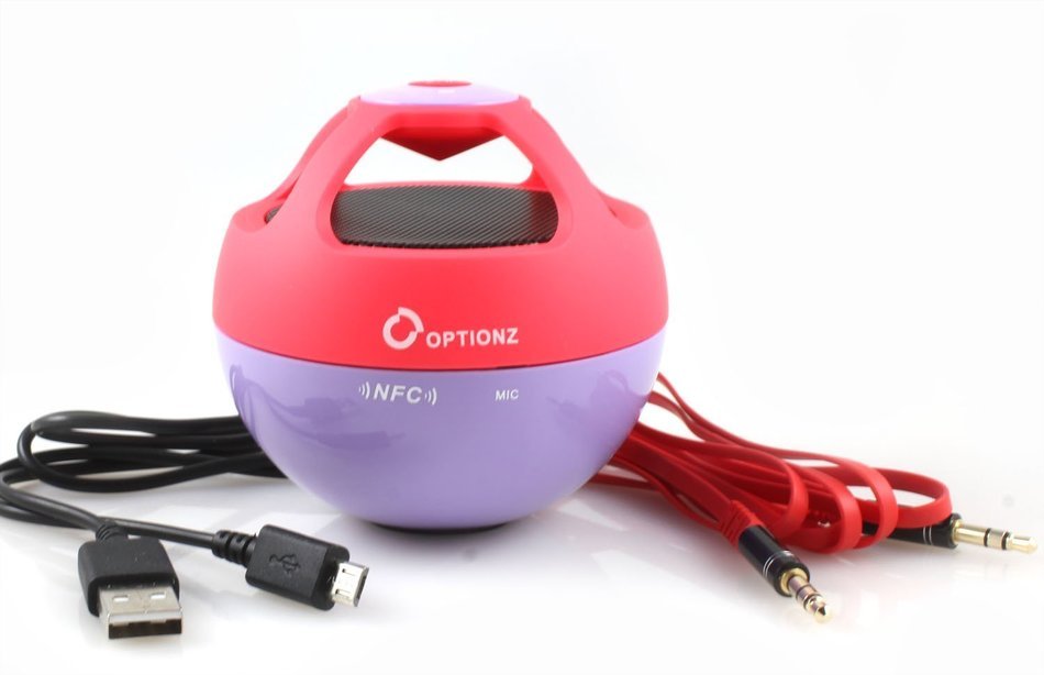 Optionz Bluetooth Speaker Rechargeable Wireless with Built-in Hands free Speakerphone and Microphone N2