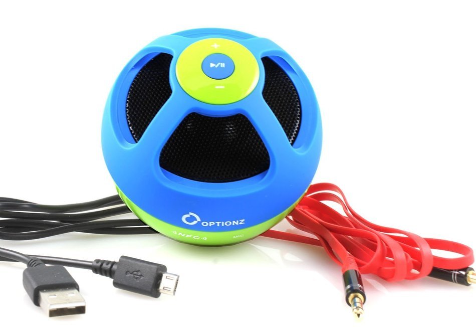 Optionz Bluetooth Speaker Rechargeable Wireless with Built-in Hands free Speakerphone and Microphone N4