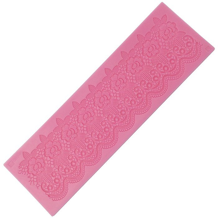 Large Sugarcraft Cake Decoration Daisy Flower Scalloped Lace drop Border Icing Silicone Mold Mould Lace Shaped...