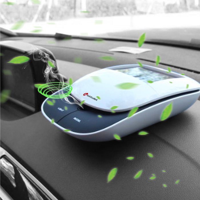 Build Excellent Solar Energy Car Air Purifier/Cleaner,Negative Ion Oxygen Bar Aromatherapy Aroma Diffuser N7