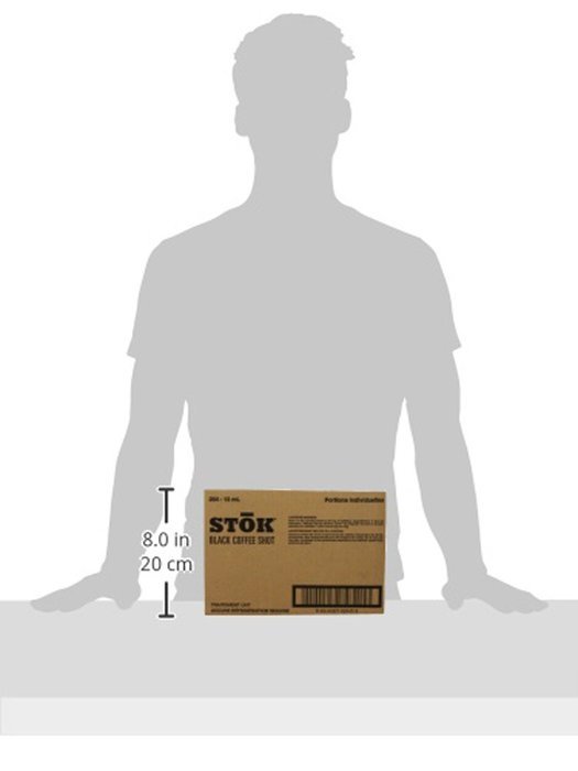 SToK Caffeinated Black Coffee Shots Single-Serve Packages, 264-Count