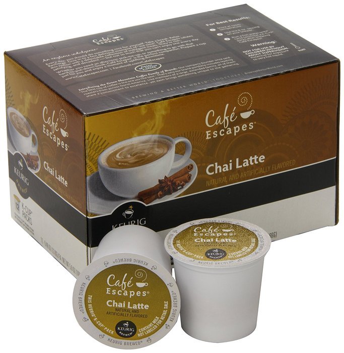 Caf&eacute; Escapes Chai Latte, K-Cup Portion Count for Keurig Brewers, 24-Count N59