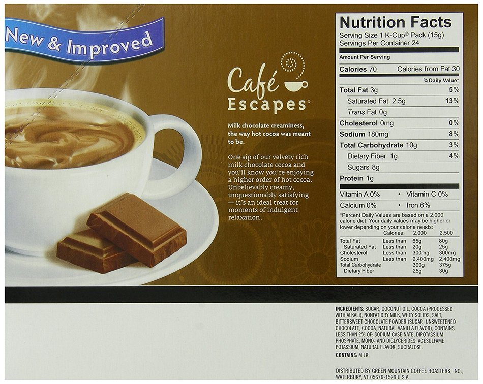 Caf&eacute; Escapes Chai Latte, K-Cup Portion Count for Keurig Brewers, 24-Count N63