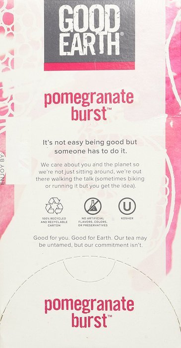 Good Earth Pomegranate Burst Green Tea, 18 Tea bags N6