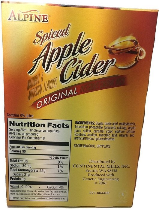 Alpine Spiced Apple Cider K Cup 18 Count N2 Free Image Download