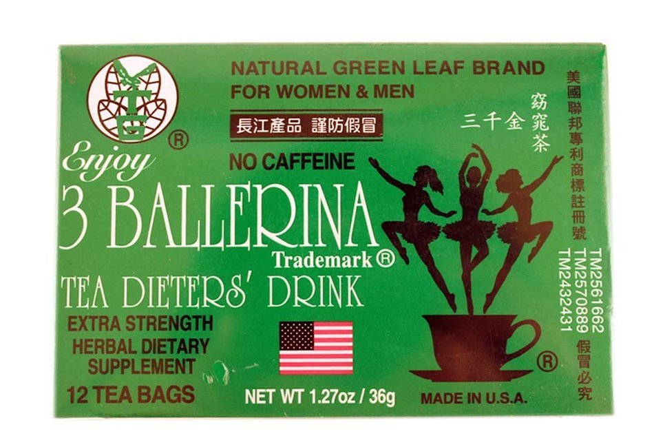 3 Ballerina Tea Dieters Drink (Extra Strength/12-ct) - 1.27oz (Pack of 3)