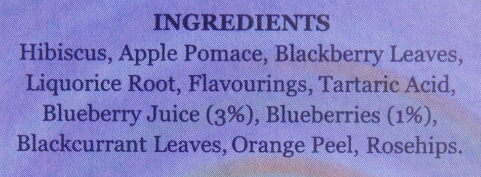 London Fruit & Herb Company Tea, Blueberry Bliss, 20 Count N3