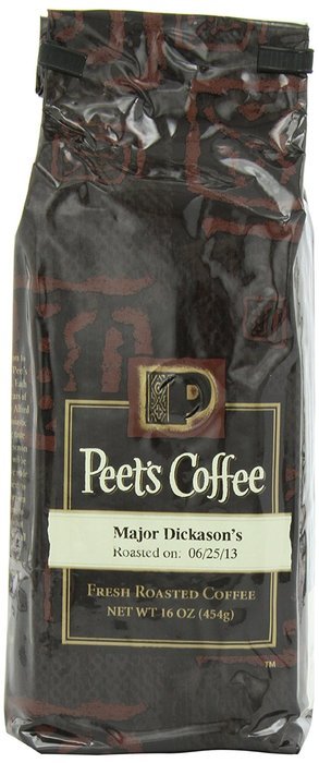 Peet's Coffee & Tea Major Dickason's Blend Grind Coffee, 16-Ounce Bags (Pack of 2) N3