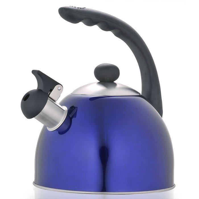 Creative Home 72211R Rhapsody All Stainless Steel Tea Kettle, 2.1-Quart N4