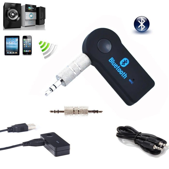 VersionTech A2DP 3.5mm Wireless Bluetooth 3.0 Stereo Music Audio Handsfree Receiver Adapter Dongle for Car AUX...