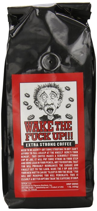 Wake the F'Up Uncensored Coffee, Original Extra Strong, 1 Pound N4