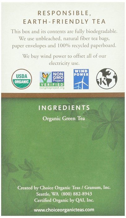 Choice Organic, Premium Japanese Green Tea, 16 ct N2
