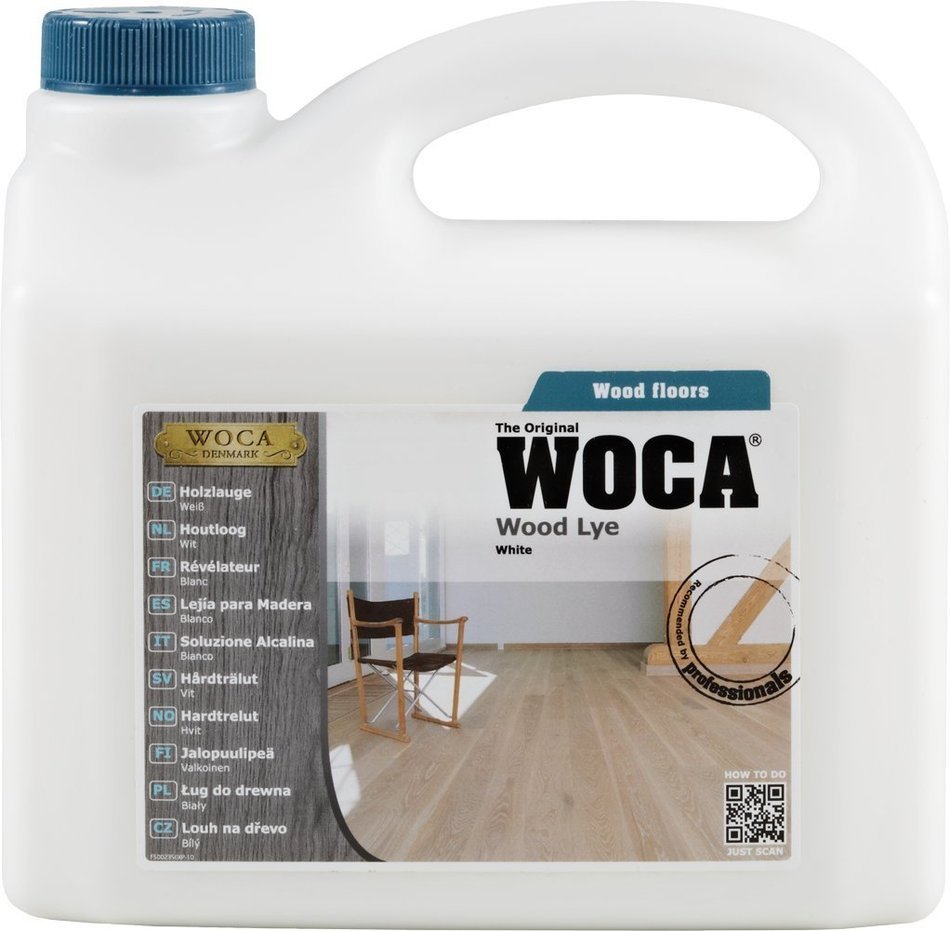 WOCA Wood Lye White - 2.5 Litre / 2.5L