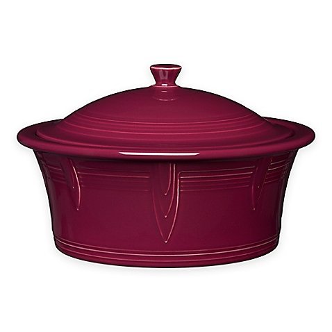 Fiesta&reg; 90 oz. Covered Casserole in Claret