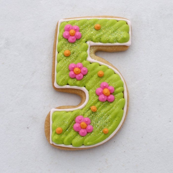 Ann Clark Number Five / #5 Cookie Cutter - 3.4 Inches - US Tin Plated Steel