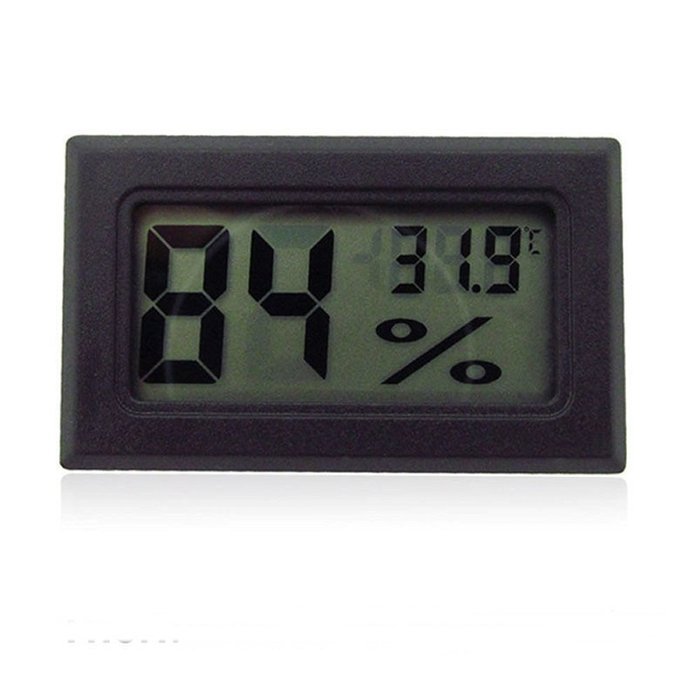GOOTRADES Handy Digital LCD Indoor Temperature Humidity Meter Thermometer Hygrometer Gauge (Black)
