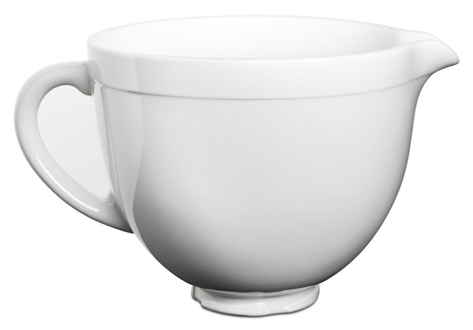 KitchenAid KSMCB5LW 5-Qt. Tilt-Head Ceramic Bowl - White Chocolate N5