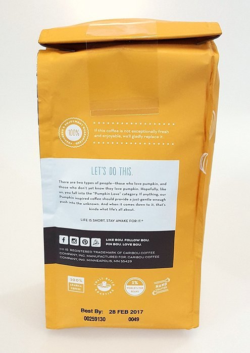 Caribou Coffee Pumpkin Love Ground Coffee - 2 11oz Bags