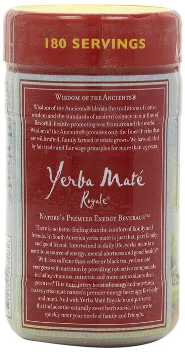 Wisdom of the Ancients Yerba Mate Royale Tea, Instant, 2.82 Ounce (Pack of 4) N5