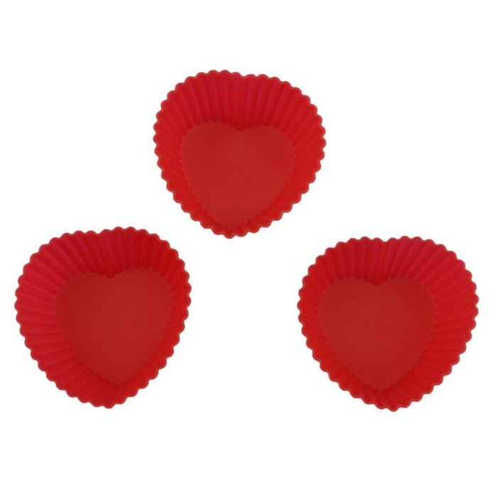 KAWAICAT 6-Pcs Reusable Silicone Baking Cups, Cupcake Liners, Muffin Cups - Non-Stick, Heat Resistant (Up to 480... N6