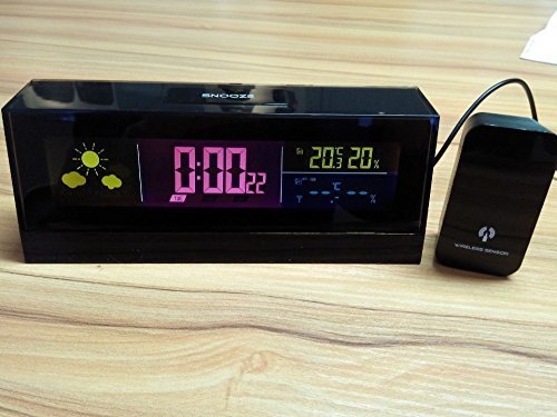 New arrival Rectangle Digital Weather Station Humidity Temperature thermometer LED Weather Clock stazione meteo... N2
