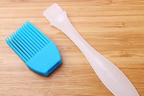 Safe Set of 4 Resistant BBQ Brushes Silicone Pastry for Kitchen Grilling Camping Dishwasher N4