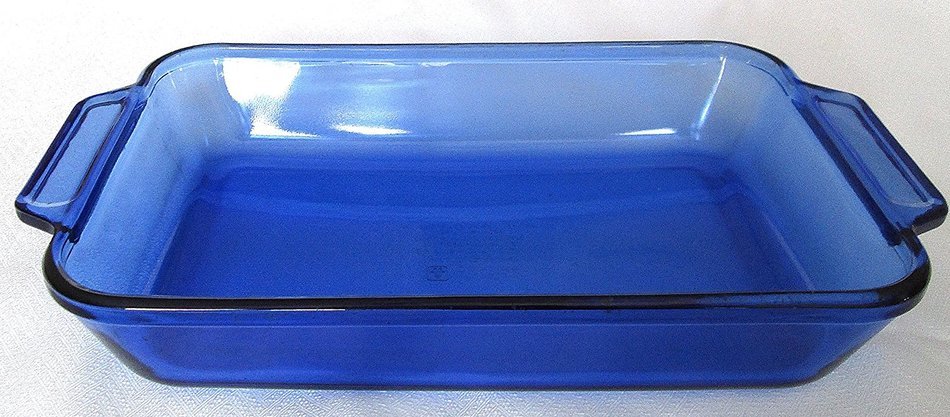 Anchor Hocking (2 Qt) Cobalt Blue Casserole Baking Dish Ovenware (8 X 11.5 X2 )