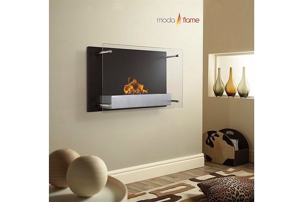 Moda Flame Epila Wall Mounted Ethanol Fireplace