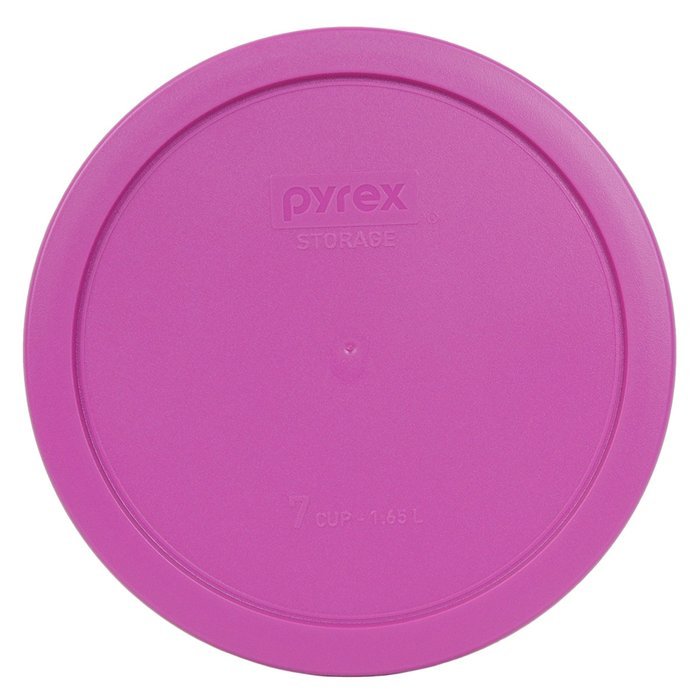Pyrex 7402-PC Round 6/7 Cup Storage Lid for Glass Bowls (2, Pink) N4