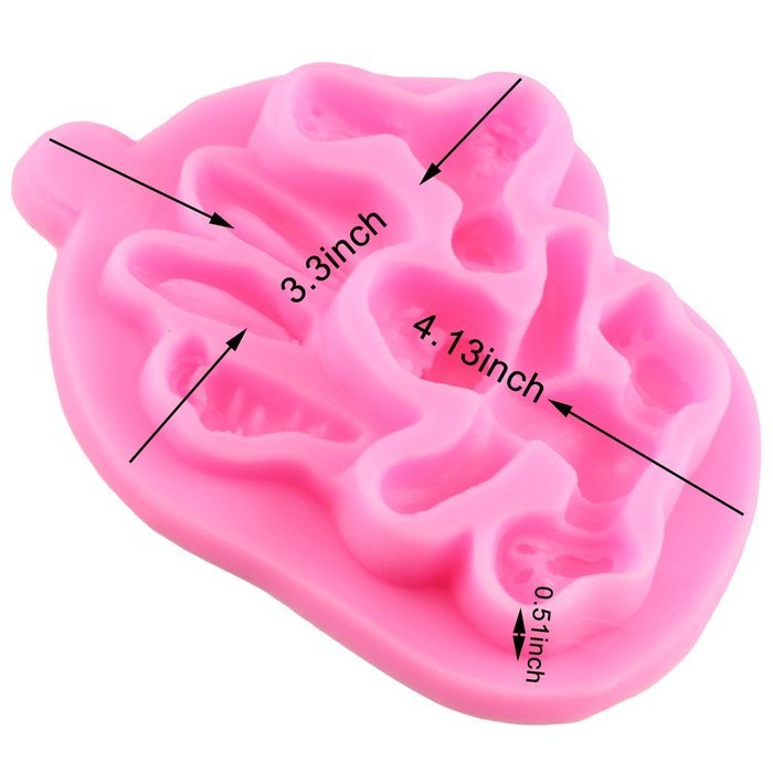 Mujiang Animal Molds Silicone Fondant Cake Decorating Supplies Set Of 5
