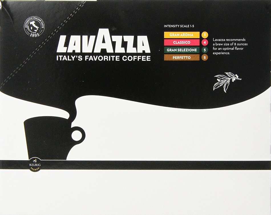 Lavazza K-Cup Portion Pack for Keurig Brewers, Gran Selezione, 22 Count