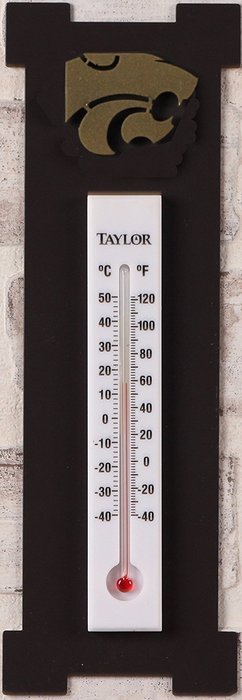 Henson Metal Works 2500-6 Kansas State Collegiate Logo Outdoor Thermometer