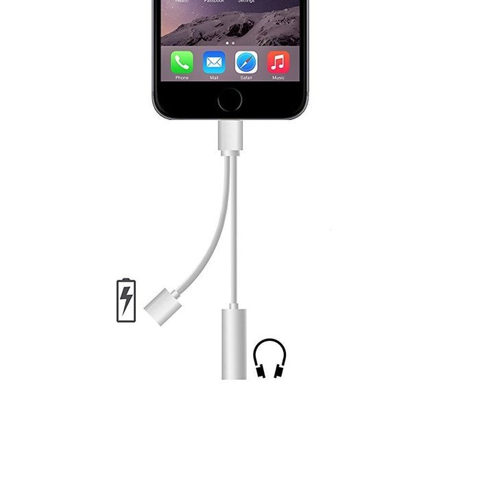 Onway Lightning Port Adapter Charge Jack 3.5 mm Audio Interface ...