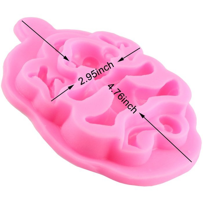 Mujiang Animal Molds Silicone Fondant Cake Decorating Supplies Set Of 5 N2