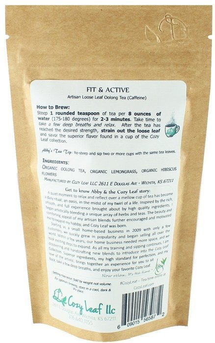 Cozy Leaf Gourmet Artisan Tea Blend Herbal Tea, Sleep Ease N32