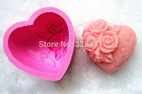 Silicone Mold Rose Shapes Mould for Soap,candy,chocolate,ice,cup Cake