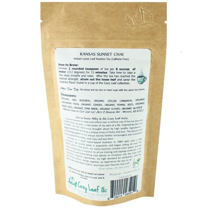 Cozy Leaf Gourmet Artisan Tea Blend Herbal Tea, Sleep Ease N39