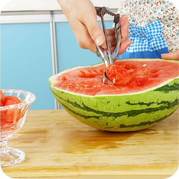 BBolive Stainless Steel Ice Cream Scoop with Trigger Release & Medium Cookie Dough Scoops & Melon Balls Spoon... N4