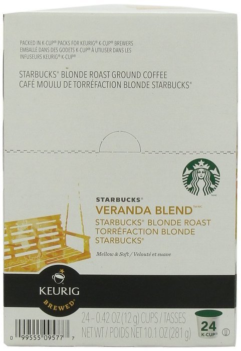 Starbucks Veranda Blend Blonde, K-Cup for Keurig Brewers, 60 Count N8