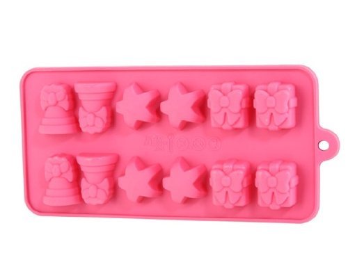 Creative Gift Box Shape Silicone Cake Chocolate Mold Tray by Preciastore