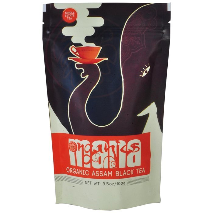 Certified Organic Assam Tea by Mana Organics, A Single Origin Organic Black Tea. Grade TGFOP1 (3.5 oz / 100 g)